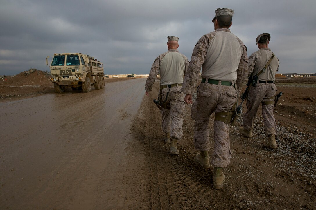 SPMAGTF CO Visits Marines In Iraq