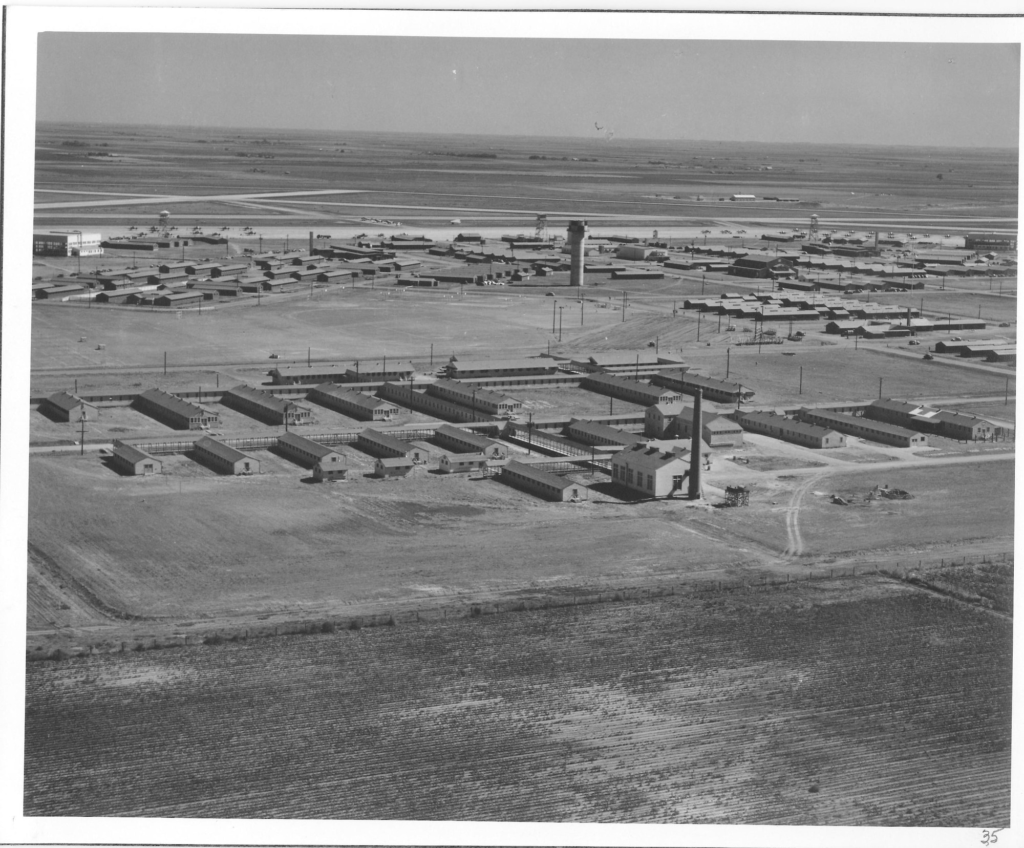 Altus Army Air Field serves as the training base for “Advanced Flying” for twin engine aircraft, 1944. Altus Air Force Base began as a twin engine training base in World War II and since then has supported many air mobility, missile, and training missions as well as routinely deployed Airmen and aircraft overseas and to humanitarian missions. (Courtesy Photo)