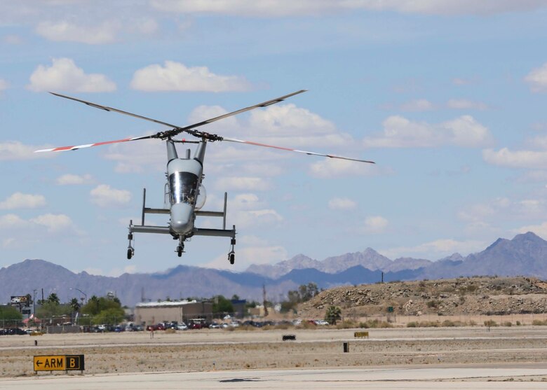 The Marine Corps’ first two Kaman K-MAX Helicopters arrived at Marine Corps Air Station Yuma, Ariz., Saturday, May 7, 2016. The K-MAX will be added to MCAS Yuma's already vast collection of military air assets, and will utilize the station’s ranges to strengthen training, testing and operations across the Marine Corps.