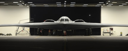 A B-2 Spirit stealth bomber from the 590th Bomb Wing at Whiteman Air Force Base prepares to take off in support of operations near Sirte, Libya. In conjunction with the Libyan Government of National Accord, the U.S. military conducted precision airstrikes Jan. 18, 2017 destroying two Daesh camps 45 kilometers southwest of Sirte.