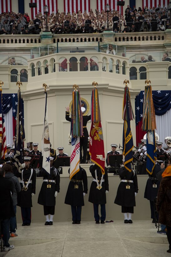 On Jan. 20, 2017, "The President's Own" U.S. Marine Band performed for the 58th Inauguration of Donald Trump at the U.S. Capitol in Washington, D.C. (U.S. Marine Corps photo by Gunnery Sgt. Brian Rust/released)