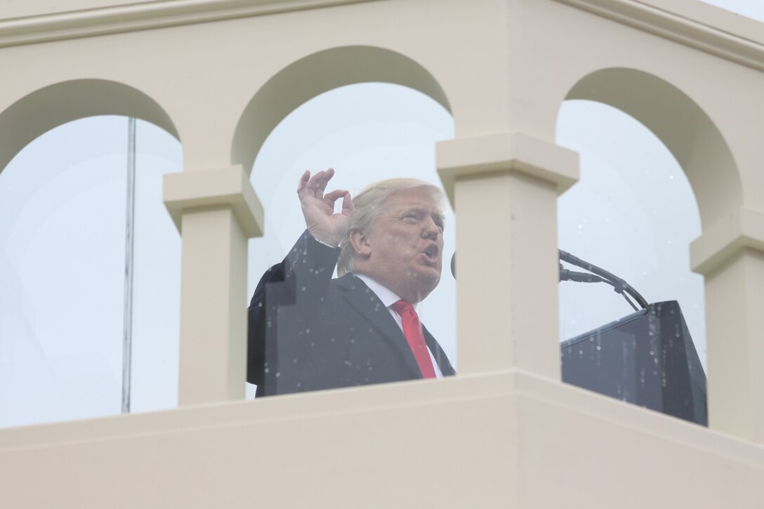 On Jan. 20, 2017, "The President's Own" U.S. Marine Band performed for the 58th Inauguration of Donald Trump at the U.S. Capitol in Washington, D.C. (U.S. Marine Corps photo by Master Sgt. Kristin duBois/released)