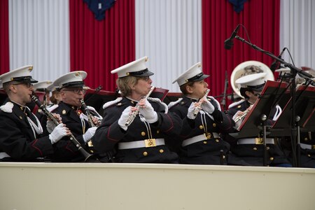 On Jan. 20, 2017, "The President's Own" U.S. Marine Band performed for the 58th Inauguration of Donald Trump at the U.S. Capitol in Washington, D.C. (U.S. Marine Corps photo by Gunnery Sgt. Brian Rust/released)