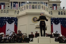 On Jan. 20, 2017, "The President's Own" U.S. Marine Band performed for the 58th Inauguration of Donald Trump at the U.S. Capitol in Washington, D.C. (U.S. Marine Corps photo by Gunnery Sgt. Brian Rust/released)