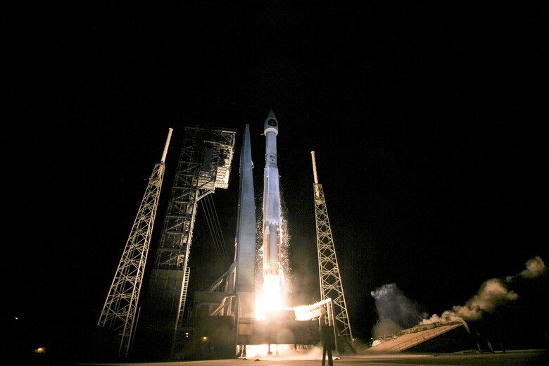 The U.S. Air Force’s 45th Space Wing supported United Launch Alliance’s successful launch of the third Space Based Infrared Systems Geosynchronous Earth Orbit spacecraft aboard an Atlas V rocket from Launch Complex 41 here Jan. 20 at 7:42 p.m. ET. The launch is the first major launch operation of 2017 on the Eastern Range and kicks off what is predicted to be a busy year on the Eastern Range. (Courtesy photo by United Launch Alliance)