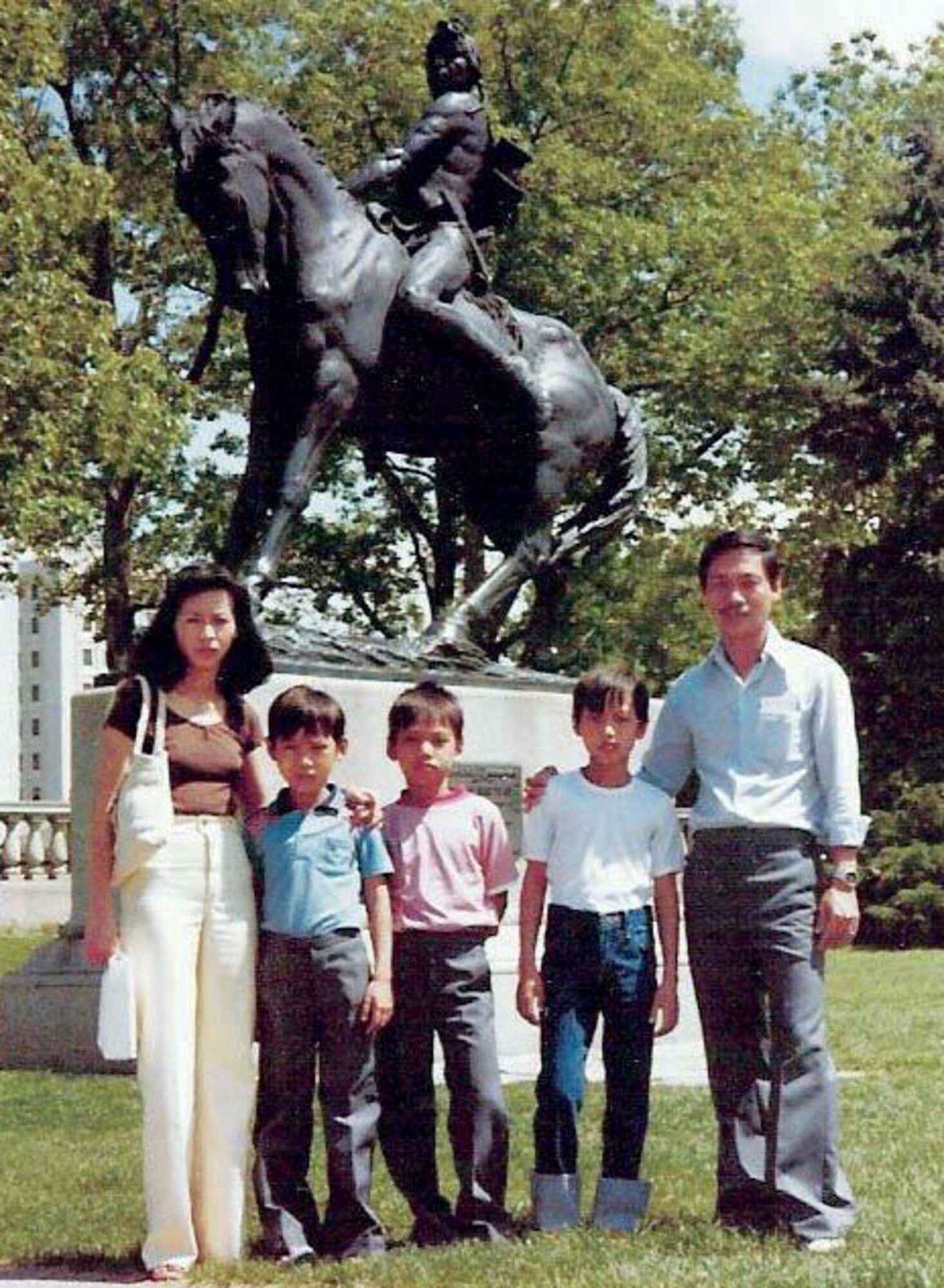 The Nguyen family, including now Col. Quy Nguyen, left Vietnam in 1982 and settled in Colorado Springs, Colorado. (Courtesy photo)
