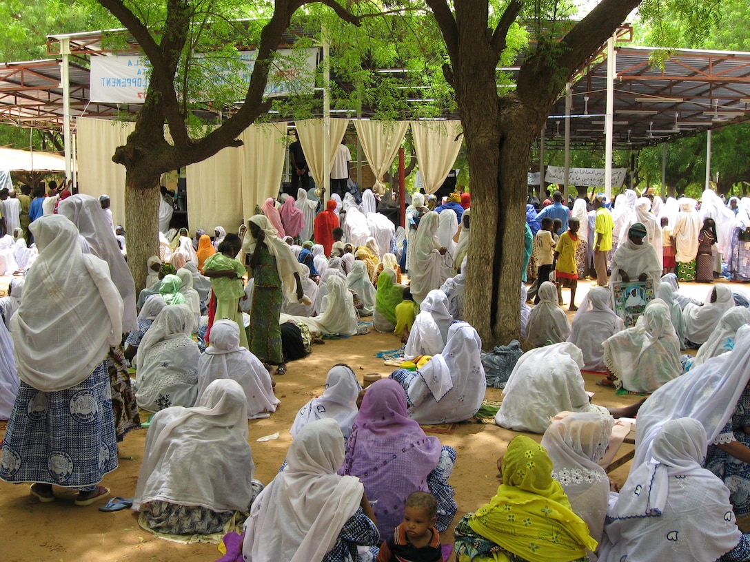 A meeting of a Muslim women’s organization in Niger, at a center of the Tidjaniyya Sufi order.  Sufism remains an important part of the religious landscape in the Sahel, even if it is increasingly challenged by other forms of religious expression.