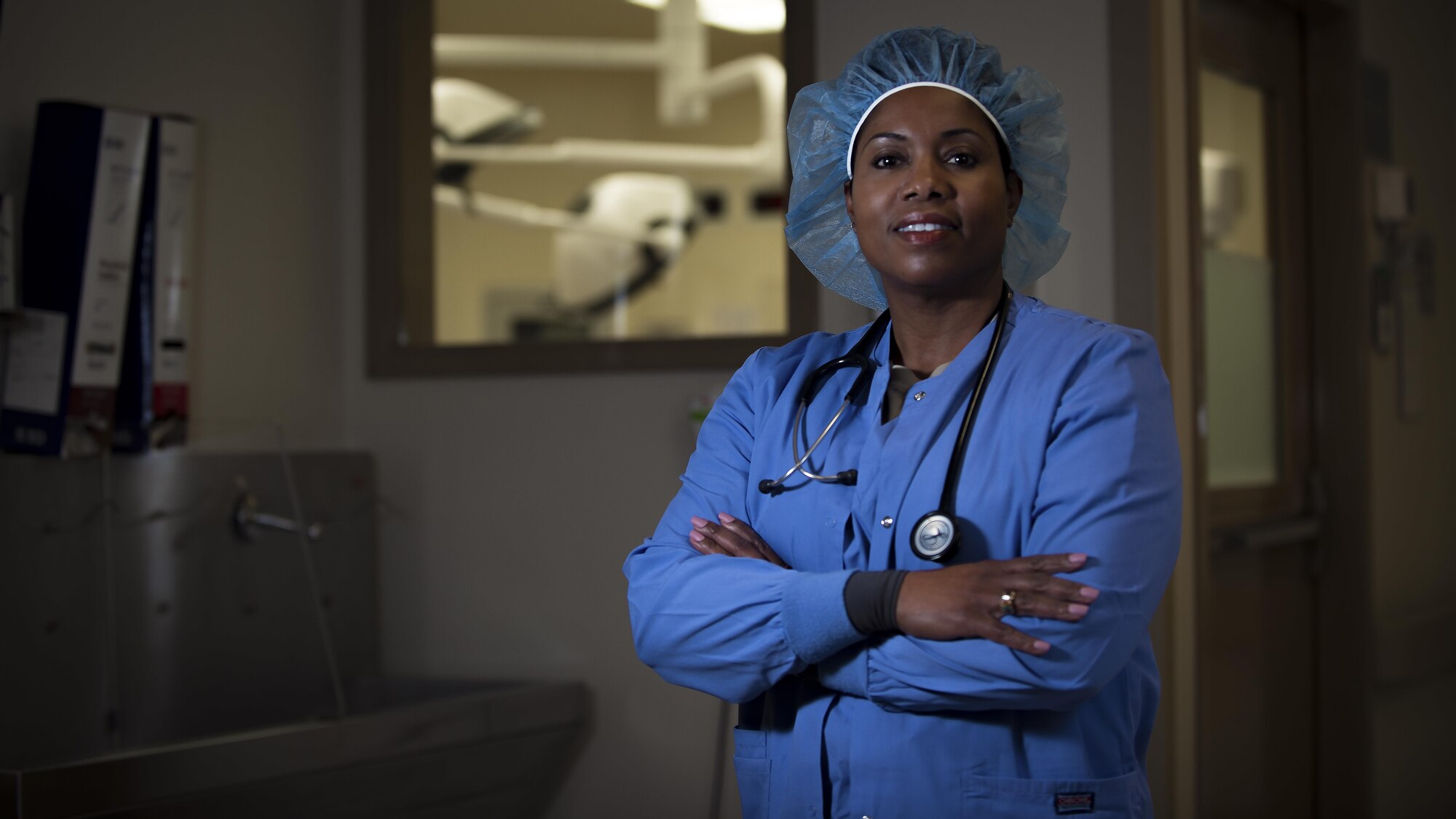 Col Brenda Waters, 31st Medical Group commander, stands for a portrait on Jan. 24, 2017, at Aviano Air Base, Italy. (U.S. Air Force photo by Senior Airman Cory W. Bush)