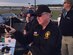 Lt. Col. Bill Walsh, an Air Force Individual Mobilization Augmentee attached to the Special Operations Command Para-Commandos joint demonstration team, narrates a jump during an air show.  Walsh also serves as the public affairs officer, drop zone safety officer and weather officer for the team. 