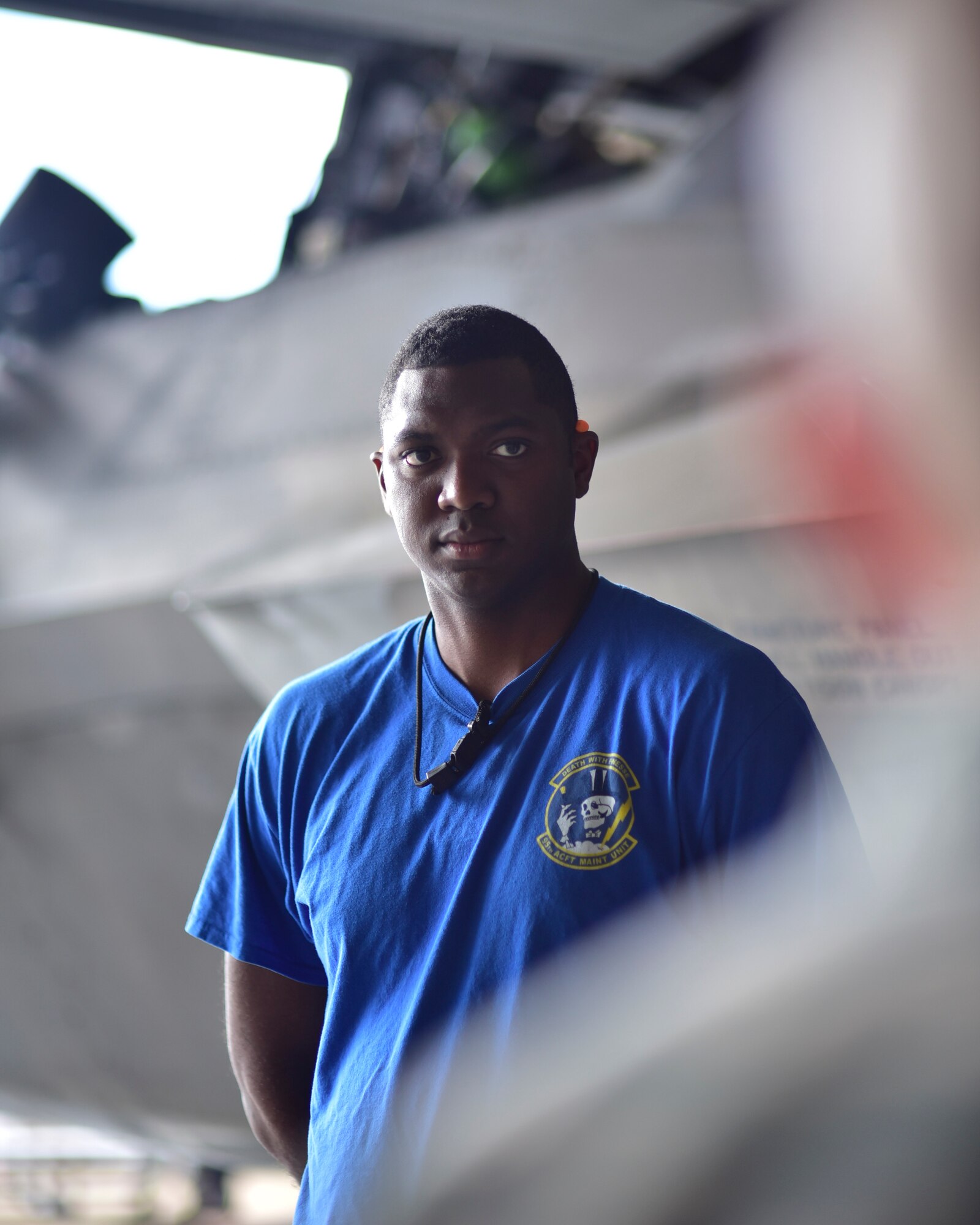 U.S. Air Force Airman 1st Class Harold J. Gross III, 95th Aircraft Maintenance Unit armament systems technician, receives a briefing from evaluators before the start of the Load Crew of the Year competition at Tyndall Air Force Base, Fla., Jan. 20, 2017. Gross also competed for the Jammer Driver of the Year award. (U.S. Air Force photo by Tech. Sgt. Javier Cruz/Released)