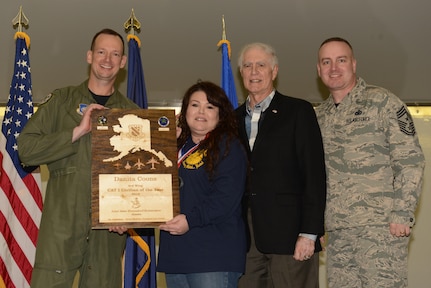 Air Force personnel assigned to the 3rd Wing are recognized during the Annual Awards Banquet hosted in Hangar 1 at Joint Base Elmendorf-Richardson, Alaska, Feb. 20, 2017.