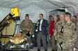 Conference participants observe the realistic, life-like x-ray training station at the Iowa National Guard’s Sustainment Training Center. With fewer distractions, a low teacher-to-student ratio, and interactive, hands-on training using state-of-the-art equipment, the STC features an inimitable educational environment for today’s Army. Approximately 30 members of the U.S. Army’s Total Force – Active Duty, U.S. Army Reserve, and National Guard – met Jan. 18-19, at the Camp Dodge Joint Maneuver Training Center in Johnston, Iowa, to take part in a Regional Total Army Conference. Officials discussed current issues and how they can help synchronize training efforts to produce stronger, better-trained Soldiers.  