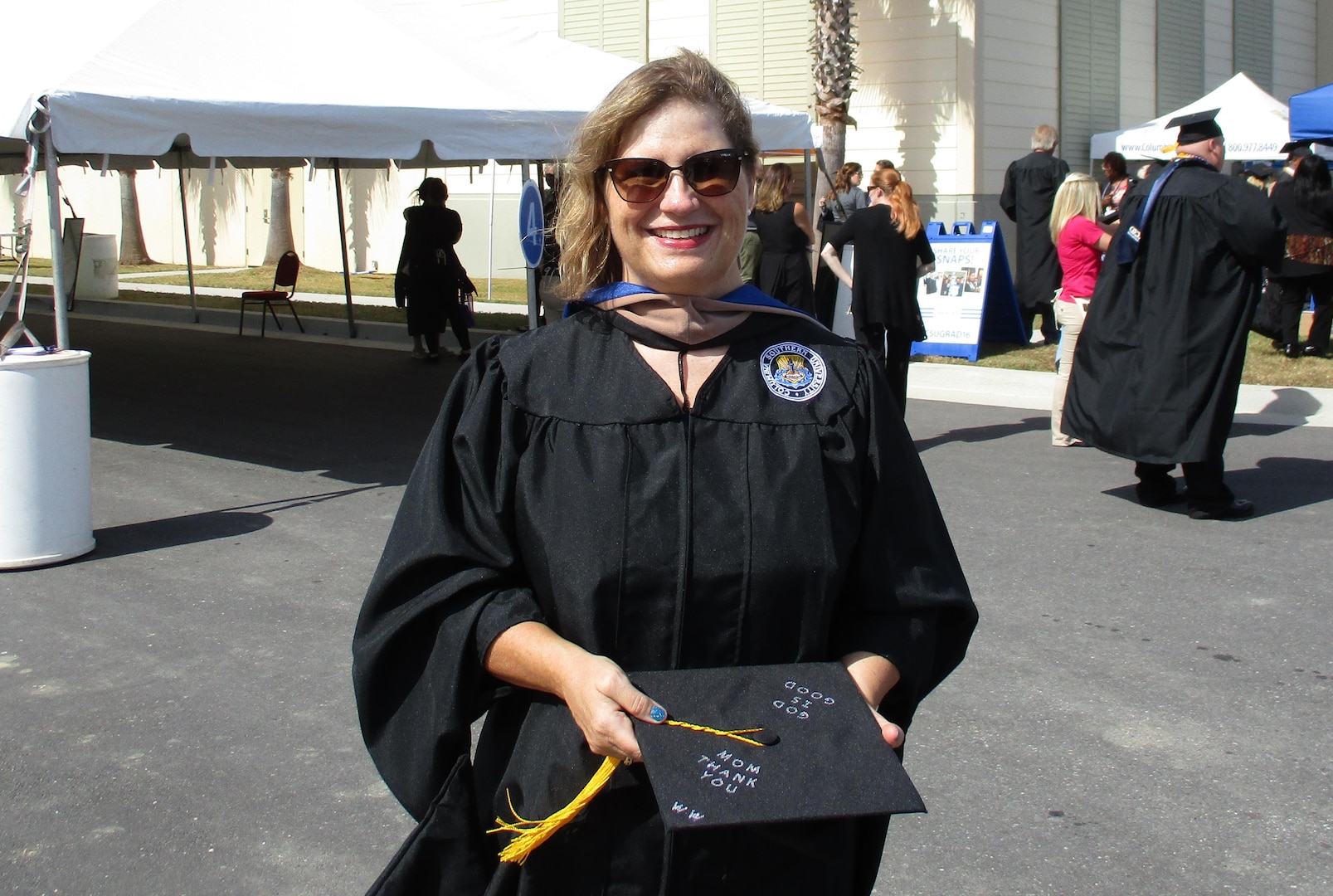 Tracy Moreno, a Defense Contract Management Agency Phoenix management analyst and training coordinator, took advantage of the agency’s tuition assistance program while working toward her master’s degree. She graduated in October 2016. (Photo courtesy of Tracy Moreno)