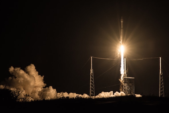 The 45th Space Wing supports United Launch Alliance’s successful launch of the third Space Based Infrared Systems Geosynchronous Earth Orbit spacecraft aboard an Atlas V rocket from Launch Complex 41 Jan. 20, 2017, at Cape Canaveral Air Force Station, Fla. The launch is the first major launch operation of 2017 on the Eastern Range and kicks off what is predicted to be a busy year. (Courtesy photo/United Launch Alliance)