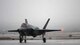 An F-35A Lightning II assigned to Hill Air Force Base, Utah, taxi after landing at Nellis Air Force Base, Nev., to participate in Red Flag 17-1, Jan. 21, 2017. Red Flag involves a variety of attack, fighter, bomber, reconnaissance, electronic warfare, air lift support, and search and rescue aircraft. (U.S. Air Force photo by Airman 1st Class Kevin Tanenbaum/Released)