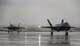 Two F-35A Lightning IIs assigned to Hill Air Force Base, Utah, taxi after landing at Nellis Air Force Base, Nev., to participate in Red Flag 17-1, Jan. 21, 2017. Red Flag is a realistic combat exercise involving U.S. and allied air forces conducting training operation on the 15,000 square mile Nevada Test and Training Range. (U.S. Air Force photo by Airman 1st Class Kevin Tanenbaum/Released)