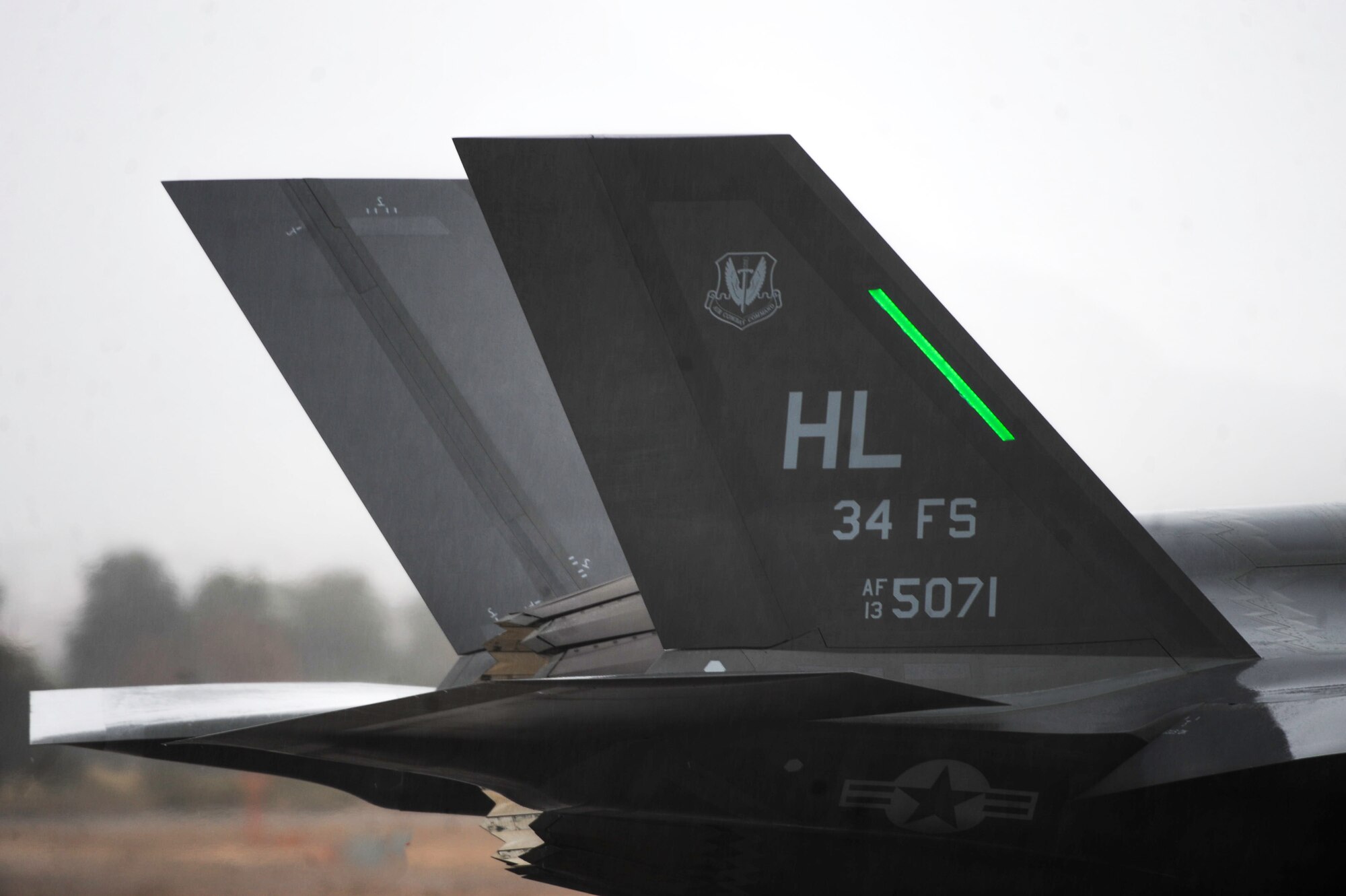 An F-35A assigned to the 34th Fighter Squadron, Hill Air Force Base, Utah, taxis down the flightline for Red Flag 17-1 on Nellis Air Force Base, Nev., Jan. 21, 2017. The conventional takeoff and landing F-35A gives the U.S. Air Force and allies the power to dominate the skies – anytime, anywhere. (U.S. Air Force photo by Airman 1st Class Kevin Tanenbaum/Released)