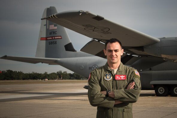 Lt. Col. Stuart Rubio, 815th Airlift Squadron commander, prepares for a training flight at Keesler Air Force Base Jan. 26. The 815th AS, "Flying Jennies," have been steadily rebuilding since the decision to keep the squadron at Keesler was made in 2015. (U.S. Air Force photo/Staff Sgt. Heather Heiney)