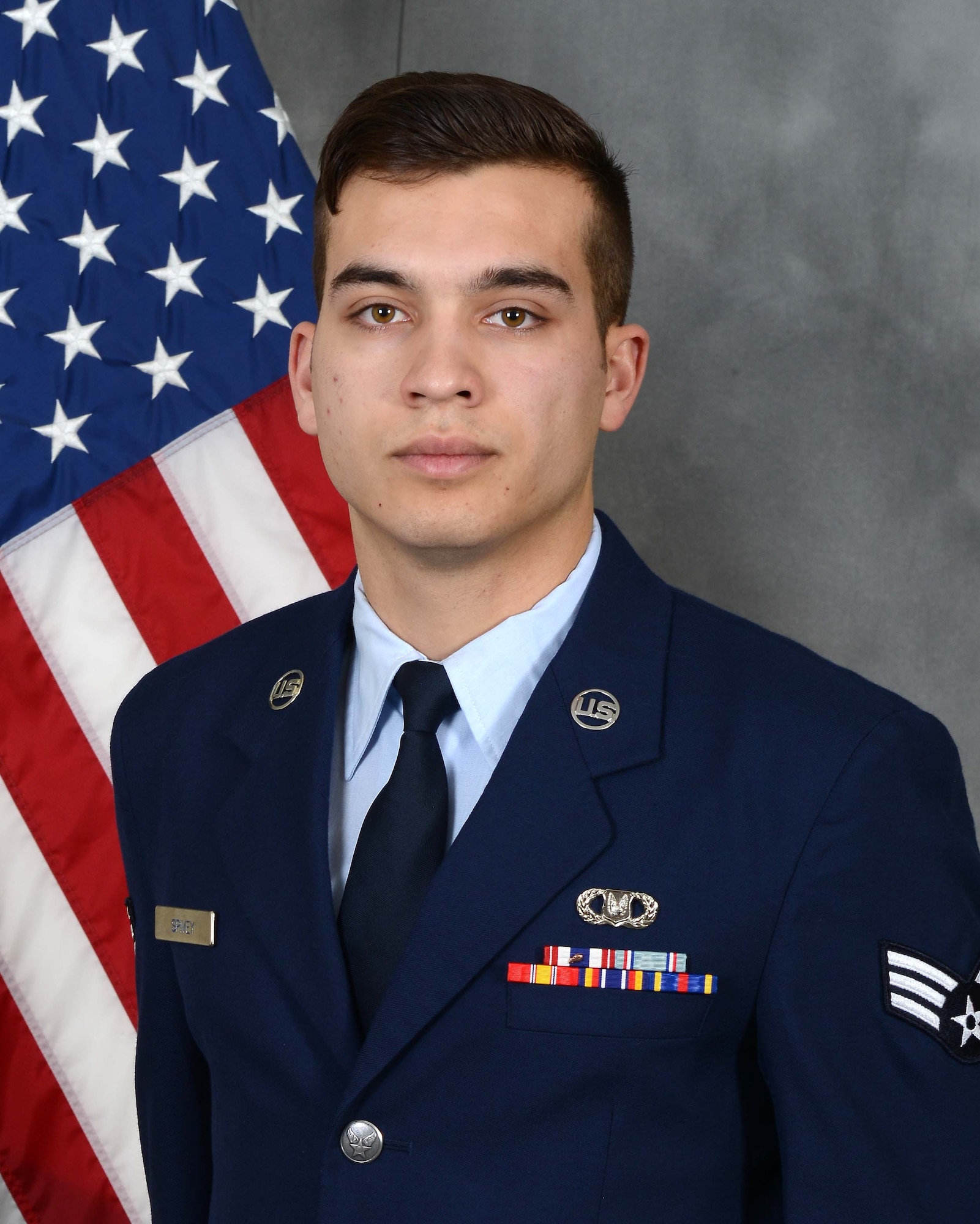 Senior Airman Jonathan Spivey, 22nd Operations Support Squadron Aircrew Flight Equipment journeyman, won 2016 U.S. Air Force AFE Outstanding Airman Award. Spivey has been stationed at McConnell Air Force Base for three years. (U.S. Air Force photo/Staff Sgt. Trevor Rhynes)