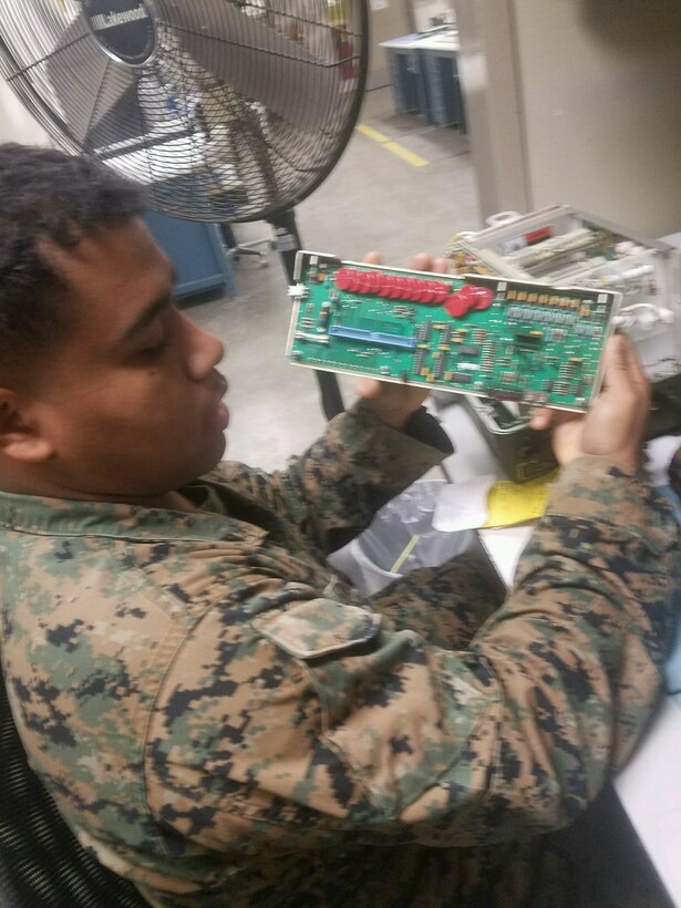 Marines continue to work through the last day of the week.  Liberty may be on the mind, but the job is still getting accomplished.