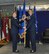 Brig. Gen. Ellen Moore (right), Commander, Air Reserve Personnel Center, receives her one-star flag from Lt. Gen. Maryanne Miller, Chief of Air Force Reserve and Commander, Air Force Reserve Command, during Moore's promotion ceremony Jan. 27, 2017, at Buckley Air Force Base, Colo. Moore is the first female brigadier general to command ARPC. (U.S. Air Force photo by Master Sgt. Beth Anschutz)