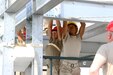 Soldiers from the 176th Engineer Brigade of the Texas Army National Guard, also known as Task Force Chaos, build the steel frame of a two-story modular unit Jan. 11, 2017, which will have the capacity to hold 160 individuals with 20 climate controlled rooms on each floor at Camp Redleg in Southwest Asia. This is a U.S. Army Central Command directed project to enhance the quality of life and save millions of dollars in the future with energy cost savings and troop labor.