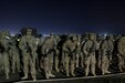 U.S. Army Central combat medics prepare for the last 6-mile ruck march of the Top Medic Competition, Dec. 18 at Camp Buehring, Kuwait. The stressful 36-hour competition, hosted by 3rd Armored Brigade Combat Team, 1st Armored Division, tested the Soldiers’ basic warrior skills, medical skills proficiency, and overall physical strength and endurance.