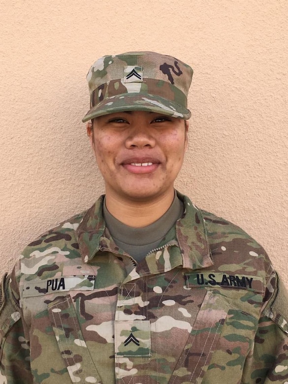 Cpl. Masina Pua, a Financial Management Technician with Charlie Detachment, 9th Financial Management Support Unit, from Joint-Base-Lewis-McChord, Wash.