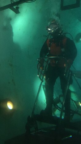 Diver at depth