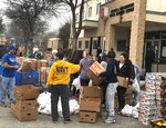 Recuiters assigned to Navy Recruiting District (NRD) San Antonio volunteered at the Salvation Army in support of the Feed the Hungry Volunteer Food Distribution program.  Recruiting America's best and brightest into naval service is not the only mission for recruiters of NRD San Antonio, but also giving back to the community in which they recruit.  (U.S. Navy Photo by NCC Owen Johnson, Navy Recruiting District San Antonio/Released)