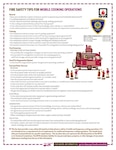 Fire safety tips for mobile cooking operations