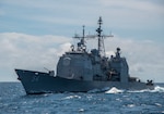 SOUTH CHINA SEA (March 06, 2016) The Ticonderoga-class guided-missile cruiser USS Antietam (CG 54) sails alongside the guided-missile destroyer USS Chung-Hoon (DDG 93). Antietam is underway in the 7th Fleet area of operations in support of security and stability in the Indo-Asia-Pacific. (U.S. Navy photo by Mass Communication Specialist 2nd Class Marcus L. Stanley/Released)