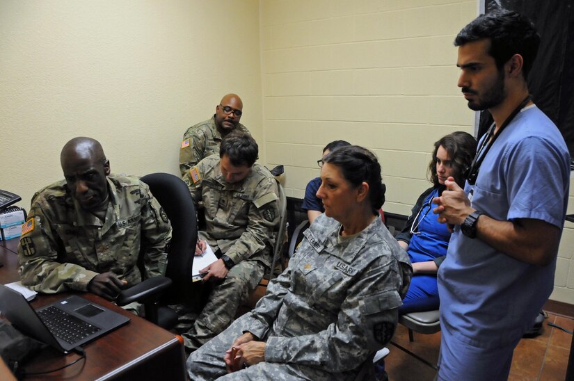 Soldiers assigned to 7458th Medical Backfill Battalion work alongside medical students from Texas A&M University to share professional knowledge. Approximately 125 U.S. Army Reserve Soldiers are working in partnership with the Texas A&M Colonias program to provide medical care to Webb County’s under-served Colonias population. Services provided by Army Reserve personnel are done through the Department of Defense’s Innovative Readiness Training, a civil-military program that builds mutually beneficial partnerships between U.S. communities and the DoD. The missions selected meet training & readiness requirements for Army Reserve service members while integrating them as a joint and whole-of-society team to serve our American citizens.