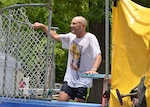The Civilian Welfare Fund sponsored a dunk tank fundraiser at the Bellwood Bash event held May 18, 2017. Defense Logistics Agency Aviation’s Deputy Commander Charlie Lilli did his part by volunteering to get dunked. All funds raised are deposited into an CWF managed account, then returned to the workforce in the form of morale building activities. 