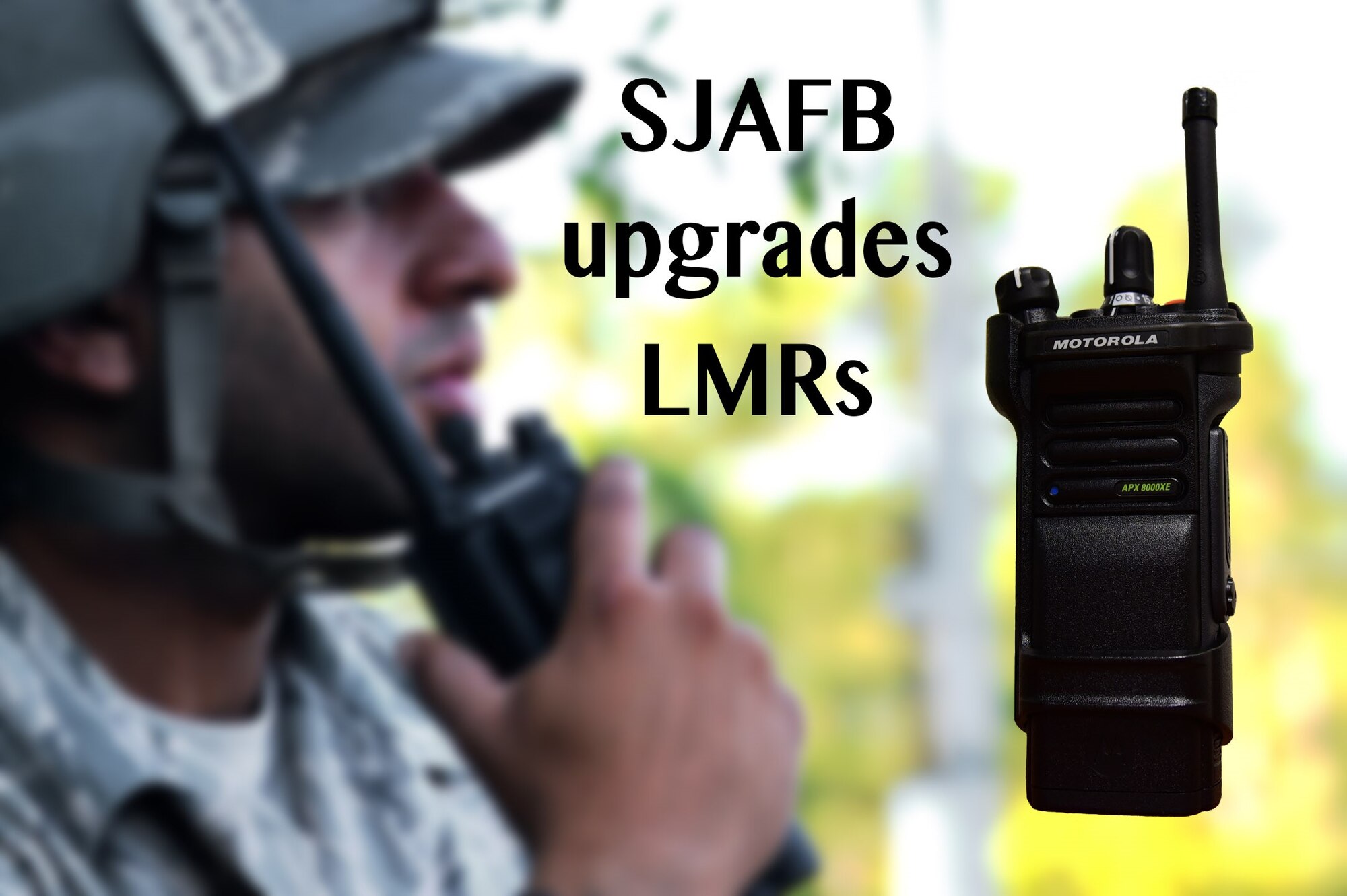 942 new land mobile radios have been programmed and distributed by the 4th Communications Squadron. The LMR’s consist of the Motorola XTS5000, XTL5000 and the APX series. (U.S. Air Force photo illustration by Airman 1st Class Kenneth Boyton)