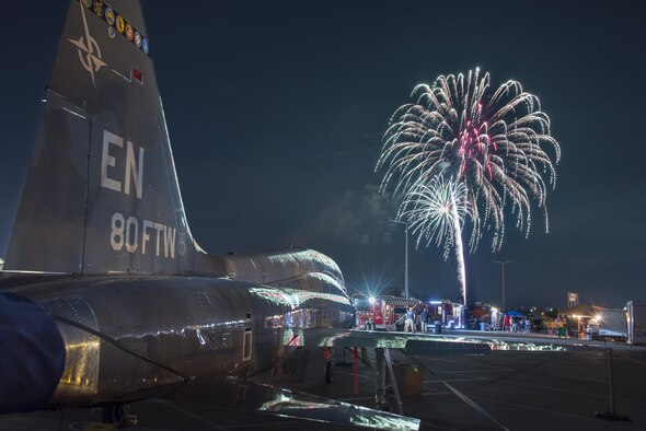 Sheppard Air Force Base, Texas, opened its gates to the public in celebration of Independence Day, July 4, 2017. Thousands of Texomans filled the base to enjoy Freedom Fest; a free event which featured three live bands, aircraft displays, food trucks galore, and an extravagant firework display to cap off the evening. (U.S. Air Force photo by Staff Sgt. Kyle E. Gese/Released)