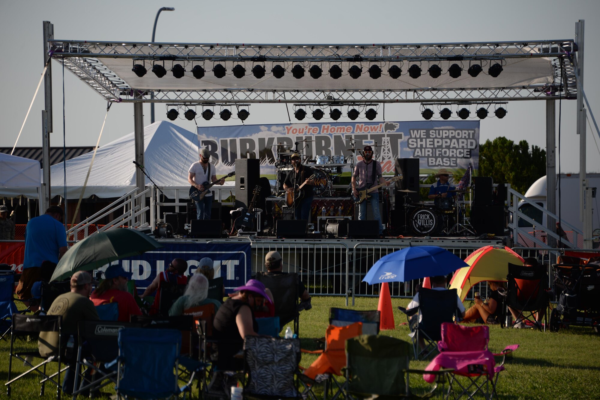 Sheppard Air Force Base, Texas, opened its gates to the public in celebration of Independence Day, July 4, 2017. Thousands of Texomans filled the base to enjoy Freedom Fest; a free event which featured three live bands, aircraft displays, food trucks galore, and an extravagant firework display to cap off the evening. (U.S. Air Force photo by Senior Airman Robert L. McIlrath/Released)
