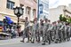 Airmen from the 821st Contingency Response Squadron from Travis Air Force Base, Calif., march along Georgia St. in Vallejo, Calif., during the city’s annual Independence Day Parade, July 4, 2017. About 75 Airmen from Travis participated in the parade, with residents cheering them along a 1.5-mile path through the city. (U.S. Air Force photo by Ken Wright)