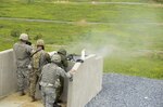 Lithuanian reserve component soldiers train with Soldiers from the Pennsylvania National Guard’s 28th Infantry Division June 16, 2017, at Fort Indiantown Gap during the annual platoon exchange, part of the Pennsylvania National Guard’s State Partnership Program. 