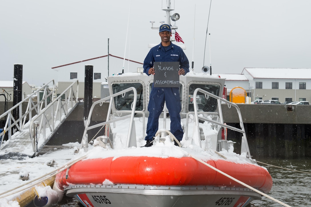 1. What is your name and what do you do in the Coast Guard?
"I'm Sean-Paul Cavalier and I'm a boatswain mate at Station Cape May. I’ve been a BM for about a year now." 

2. Describe diversity in a word or two and explain what it means to you.
"I chose “Range & Assortment” for my two words. I said range because in the Coast Guard I have shipmates from all around the world, many miles away from their homes. I said assortment because we have many nationalities and religions in the Coast Guard. If you met a new shipmate today, that person would be different from the one you met yesterday."
 
3. How has your experience and background prepared you to be effective at
your job?
"I grew up in Los Angeles, California and had the opportunity to attend YMCA Big Bear Camp for four years during the summer and winter. I was able to meet and interact with different races and cultures going to that camp at a young age so the world wasn't just black and white for me. Getting older I got accepted to a charter high school in Malibu California which allowed me to further my experience with diversity as a teenager that I would not experience growing up in South Los Angeles. I loved every moment of it." 

4. Tell me a little bit about your life outside of work.
"Outside of work I don't do much. I still live on base in the barracks, so I don't go many places."

U.S. Coast Guard photo by Auxiliarist David Lau