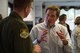 Rep. John Garamendi, D-Calif., talks with U.S. Air Force Col. Adrian White, 349th Air Mobility Wing vice commander, during a visit to Travis Air Force Base, Calif., June 30, 2017. Rep. Garamendi stopped at Travis as part of a congressional delegation and received a tour of a KC-10 Extender before heading on an overseas trip. The KC-10 is an Air Mobility Command advanced tanker and cargo aircraft designed to provide increased global mobility for U.S. armed forces. (U.S. Air Force photo by Master Sgt. Joseph Swafford)