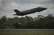 An F-35A Lightning II departs for Exercise Red Flag 17-3 July 6, 2017, at Eglin Air Force Base, Fla. The 33rd Fighter Wing sent 7 F-35As and more than 120 personnel to Nellis Air Force Base, Nev., for Exercise Red Flag 17-3. Red Flag is the Air Force's premier international air-to-air combat training exercise that provides a realistic environment to train a variety of domains: air, ground, space and cyberspace. (U.S. Air Force photo by Staff Sgt. Peter Thompson/Released)