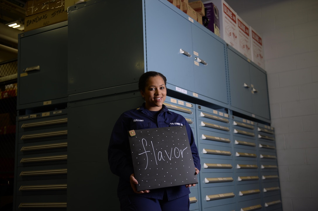 1. What is your name and what do you do in the Coast Guard?
"My name is Shantel Guillory and my position here at Air Station Atlantic City is the Supply Shop Procurement Leading Petty Officer. In the Supply Shop, myself and two other Storekeepers procure and track the unit's supplies and personal protective equipment so the unit can maintain its operational readiness."

2. Describe diversity in a word or two and explain what it means to you.
"I chose the word "Flavor" to describe diversity because to be diverse is to different and If you have a lot of differences, you have "Flavor" just like ingredients to food!!! :-)"

3. How has your experience and background prepared you to be effective at
your job?
"Coming from such a diverse heritage, when I joined the Coast Guard, it was easy for me to adapt to the wide range of culture in this service. Working in a job specialty for over 15 years where its primary function is customer service, I’ve been able to interact with people from all walks of life, age, gender, religion, etc. Because I have diversity deeply rooted in me, I’m able to relate to others with an open mind. It’s the main reason why I serve on the unit's Leadership, Diversity, Advisory Council or LDAC. Diversity is who I am."

4. Tell me a little bit about your life outside of work.
"Outside of work, I’m the mother of a 12-year-old daughter and 9-year-old son. I enjoy taking my kids to new places where they can experience different cultures and activities this country has to offer. My daughter is a model, so we spend a good bit of time doing photo shoots and fashion shows. I also mentor a young single mother in Atlantic City. As a single mother myself, it’s important to me this young mother is empowered with the knowledge and strength that she needs to provide a stable and safe life for herself and her children, not only right now, but in the future."

U.S. Coast Guard photo by Auxiliarist David Lau