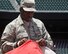 Senior Airman Antonio Merkerson, Air Transportation Journeyman for the 94th Aerial Port Squadron at Dobbins Air Reserve Base, clips an enormous American flag together at SunTrust Park in Atlanta, Georgia. A group of about 80 men and women from the Army, Georgia National Guard, Air National Guard and Air Force Reserve volunteered to help unfurl the flag during the Atlanta Braves game on July 4. (U.S. Air Force photo by Staff Sgt. Jaimi L. Upthegrove)