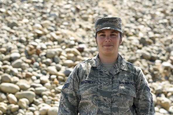 Senior Airman Alecia J. Montgomery, 940th Aerospace Medicine Squadron medical administration, poses for a photo June 20, 2017, at Beale Air Force Base California. Montgomery grew up in Rotorua, New Zealand. (U.S. Air Force photo by Senior Airman Tara R. Abrahams)