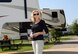Linda McLarty has served as the Fam Camp host for six years. She takes care of all the duties of the RV and tent camping site, from administrative tasks, like checking guests in and out, to handling maintenance issues as well as keeping the campground clean and welcoming to visitors. (Air Force photo by Kelly White)