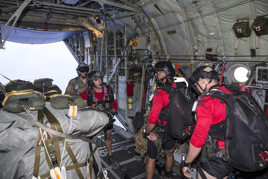 In a concerted effort throughout July 7, 2017 and into the early hours of July 8, Citizen Airmen from the 920th Rescue Wing successfully rescued two German citizens whose vessel caught fire approximately 500 nautical miles off the east coast of southern Florida. At the request of the U.S. Coast Guard's Seventh District in Miami, the 920th RQW was alerted by the Air Force Rescue Coordination Center at Tyndall Air Force Base, Florida, to assist in the long-range search and rescue. Approximately 80 wing Citizen Airmen and four wing aircraft helped execute the rescue mission to include, maintenance, operations and support personnel. (U.S. Air Force photo by Master Sgt. Mark Borosch)
