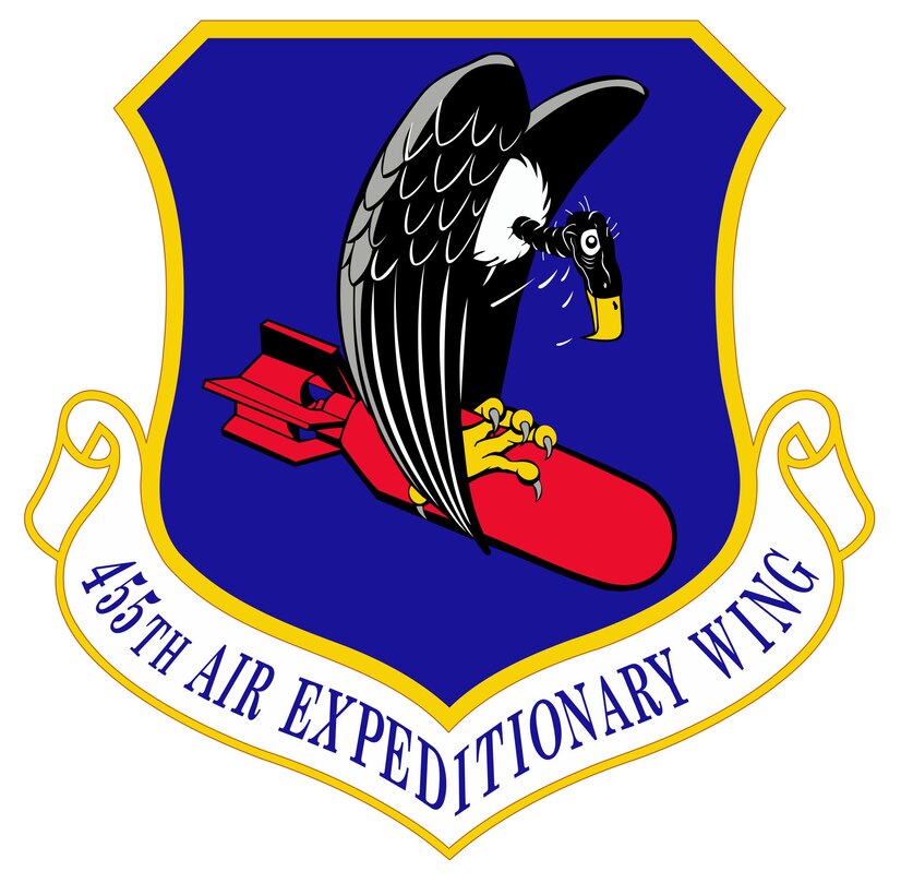 Emblem for the 455th Air Expeditionary Wing.