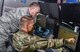 Staff Sgt. Michael Clevenger, a weather forecaster with the 609th Air Operations Center, and Maj. Ryan Willis, cell chief of the 609th AOC weather specialty team (WST), discuss weather patterns over Southwest Asia, June 7, 2017, in the Combined Air Operations Center at Al Udeid Air Base, Qatar. The WST provides daily and up-to-the-minute weather updates to a diverse multinational Coalition team that plans, coordinates, and develops air operations supporting Operation Inherent Resolve and other military operations in the region. (U.S. Air Force photo by Staff Sgt. Alexander W. Riedel)