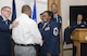 Former Senior Master Sgt. Francenia Reed-McKnight, is promoted to the rank of Chief Master Sgt. during an official ceremony, July 8, 2017, Niagara Falls Air Reserve Station, N.Y. Reed-McKnight is the first member of the Force Support Squadron to be promoted from within the squadron to the rank of Chief since its inception. (U.S. Air Force photo by Tech. Sgt. Stephanie Sawyer)